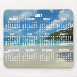 Alfombrilla De Ratón Pads de ratón Beach Yearly Calendar 2017