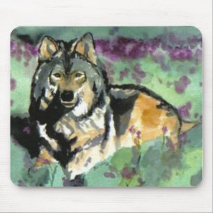 Alfombrilla De Ratón Pag del ratón Wolf