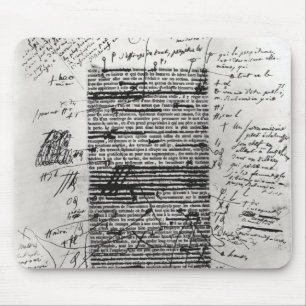 Alfombrilla De Ratón Página a partir del uno de los trabajos del Balzac