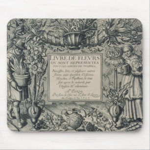 Alfombrilla De Ratón Página de título de "DES Fleurs del Livre" por