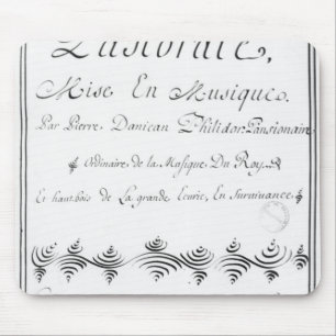 Alfombrilla De Ratón Página de título del 'Pastorale