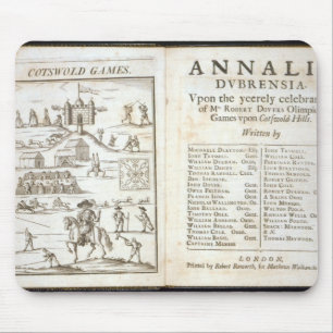 Alfombrilla De Ratón Página de título para 'Annalia Dubrensia: Sobre 