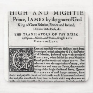 Alfombrilla De Ratón Página del esmero en 'el Bible santo