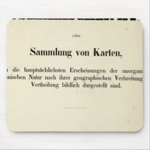 Alfombrilla De Ratón Página Título Atlas físico v 2