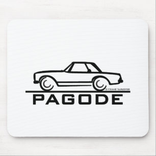 Alfombrilla De Ratón Pagoda Mercedes SL con guion