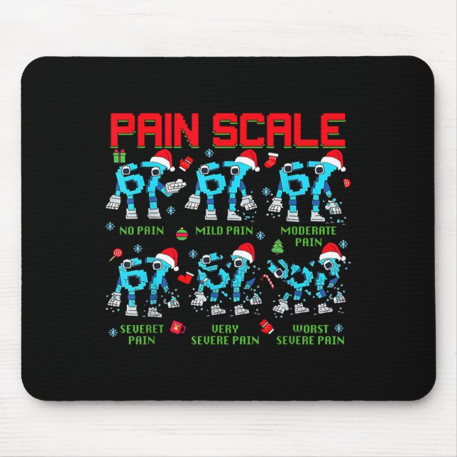 Alfombrilla De Ratón Pain Scale Steal A Six Seven Brainrot Italian Funn (Frente)