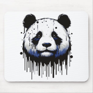 Alfombrilla De Ratón Paint Drip Panda