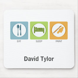 Alfombrilla De Ratón Paint Eat Sleep