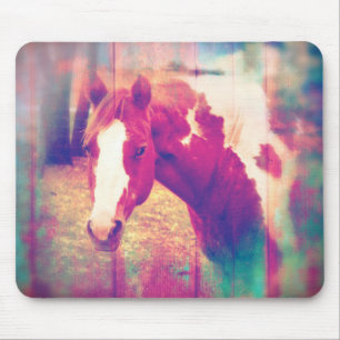 Alfombrilla De Ratón Paint Horse Grunge