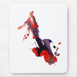 Alfombrilla De Ratón Paint Splat Saxophone