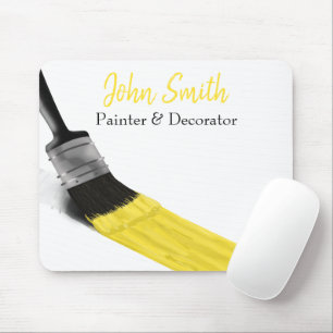 Alfombrilla De Ratón Painting Painter Service Company Brush Yellow