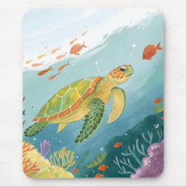 Alfombrilla De Ratón Painting Turtle