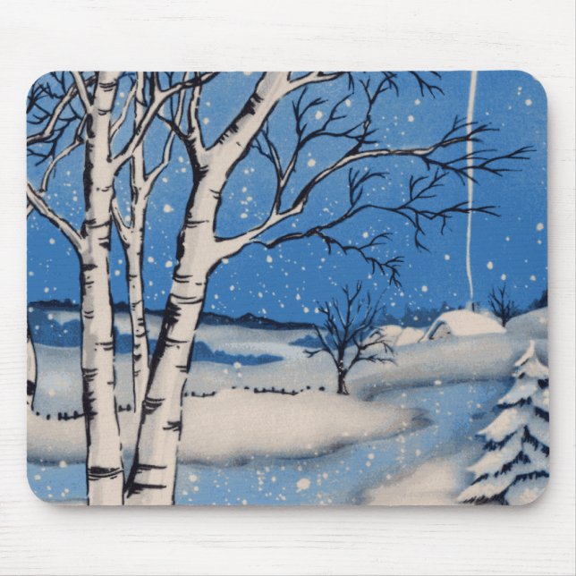 Alfombrilla De Ratón País de las maravillas Mousepad del invierno (Frente)