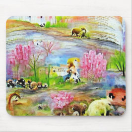Alfombrilla De Ratón Paisaje acuarela