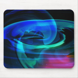 Alfombrilla De Ratón Paisaje Alien Abstract Blues Mousepad