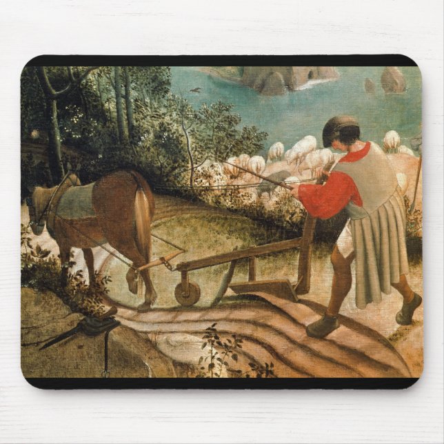 Alfombrilla De Ratón Paisaje con la caída de Ícaro (Frente)