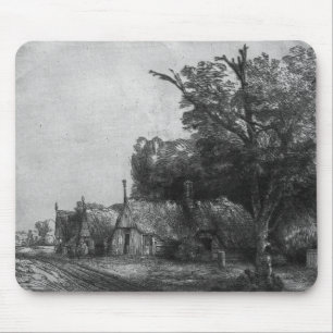 Alfombrilla De Ratón Paisaje con tres cabañas, 1650