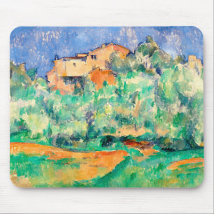 Alfombrilla De Ratón Paisaje con una casa, Cezanne
