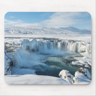 Alfombrilla De Ratón Paisaje de la cascada Godafoss