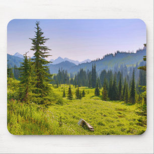 Alfombrilla De Ratón Paisaje de montaña y bosque Estado de Washington