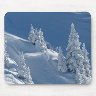 Alfombrilla De Ratón Paisaje de nieve