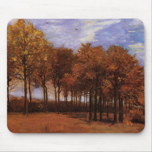 Alfombrilla De Ratón Paisaje de otoño por Vincent van Gogh