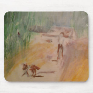 Alfombrilla De Ratón Paisaje de Popcorn Anime Resumen Mousepad