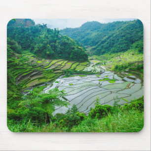 Alfombrilla De Ratón Paisaje de terrazas de arroz, Filipinas