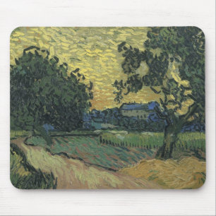 Alfombrilla De Ratón Paisaje de Van Gogh al Crepúsculo