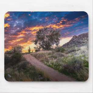 Alfombrilla De Ratón Paisaje del desierto 2815 al atardecer