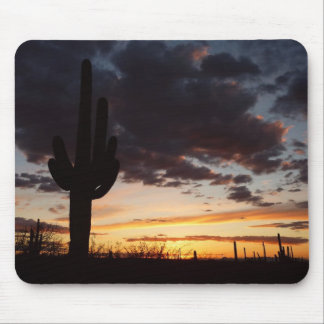 Alfombrilla De Ratón Paisaje del desierto Saguaro Sunset III Arizona