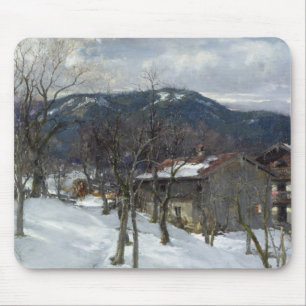 Alfombrilla De Ratón Paisaje del invierno cerca de Kutterling, 1899