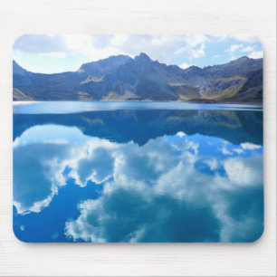 Alfombrilla De Ratón Paisaje del lago azul