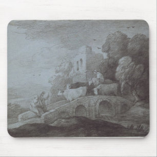 Alfombrilla De Ratón Paisaje enselvado de Thomas Gainsborough el con