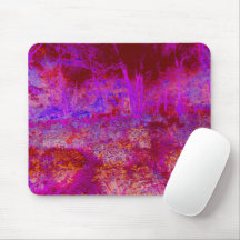 Paisaje Impresionista Rojo y Magenta Alucinante