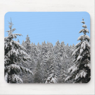 Alfombrilla De Ratón Paisaje invernal Mousepad Regalos Forestales de Ni