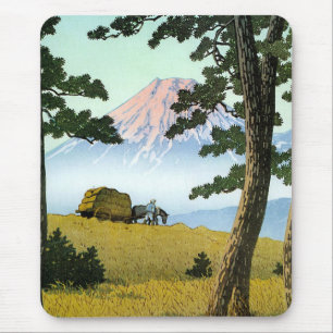 Alfombrilla De Ratón Paisaje japonés oriental fresco el monte Fuji del