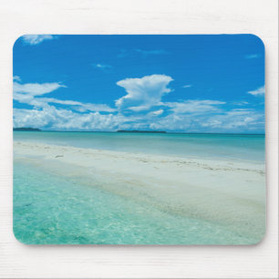 Alfombrilla De Ratón Paisaje marino tropical azul, Palaos