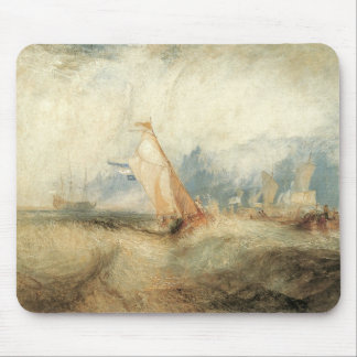 Alfombrilla De Ratón Paisaje marítimo de barco vintage por Joseph Turne