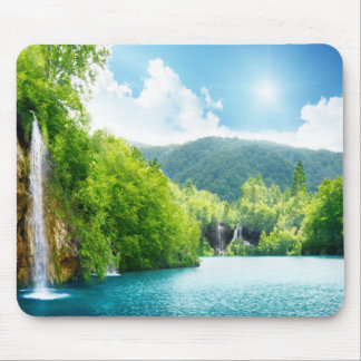 Alfombrilla De Ratón Paisaje Mousepad de la cascada