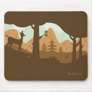 Alfombrilla De Ratón Paisaje Mousepad del otoño