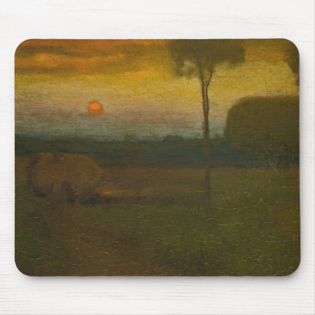 Alfombrilla De Ratón Paisaje nocturno de George Inness (1889) (Frente)