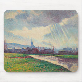 Alfombrilla De Ratón Paisaje rural con río (por Maximilien Luce)