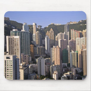 Alfombrilla De Ratón Paisaje urbano de Hong Kong, China