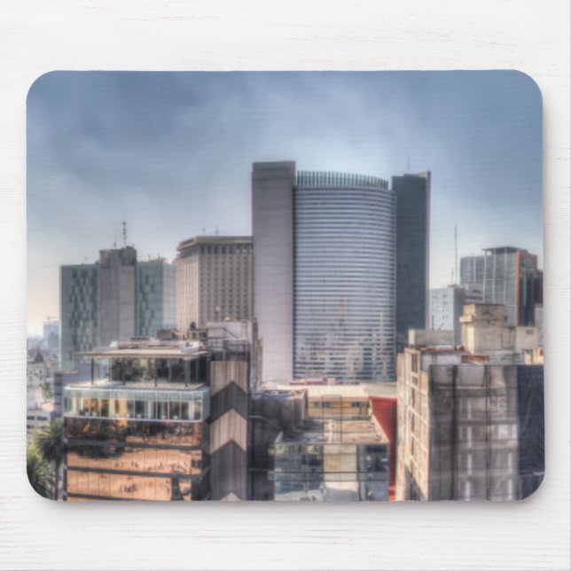 Alfombrilla De Ratón Paisaje urbano panorámico de Ciudad de México (Frente)