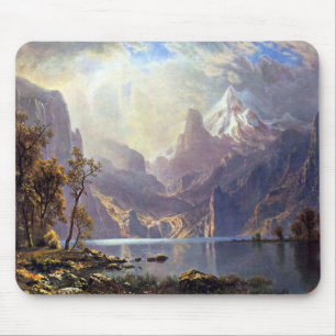 Alfombrilla De Ratón Paisaje vintage, Lago Tahoe por Albert Bierstadt