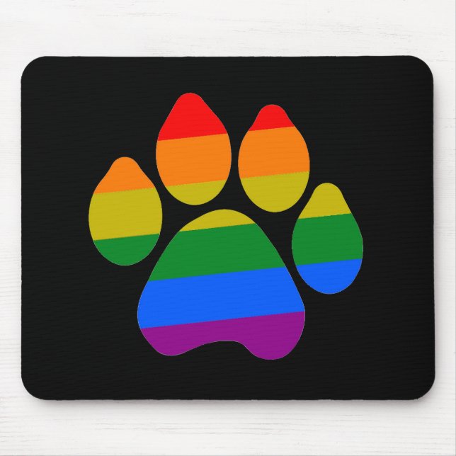 Alfombrilla De Ratón Paisajes arcoiris de Mousepad (Frente)