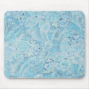 Alfombrilla De Ratón Paisley azul Mousepad