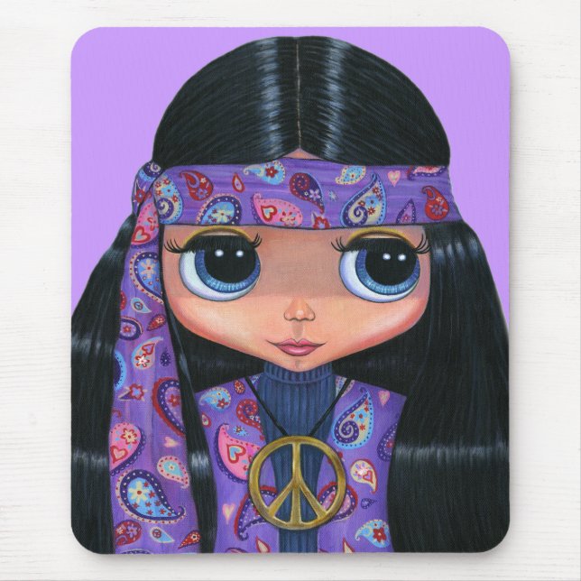 Alfombrilla De Ratón Paisley Hippie Mousepad (Frente)
