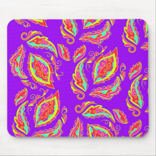 Alfombrilla De Ratón Paisley Neon